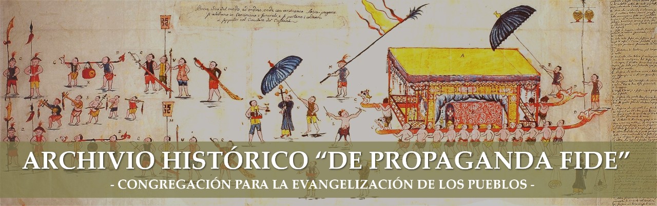 Home Page Archivo Histórico de Propaganda Fide